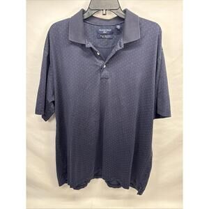 Austin Reed Golf Polo Navy with White Dots- Men's XL